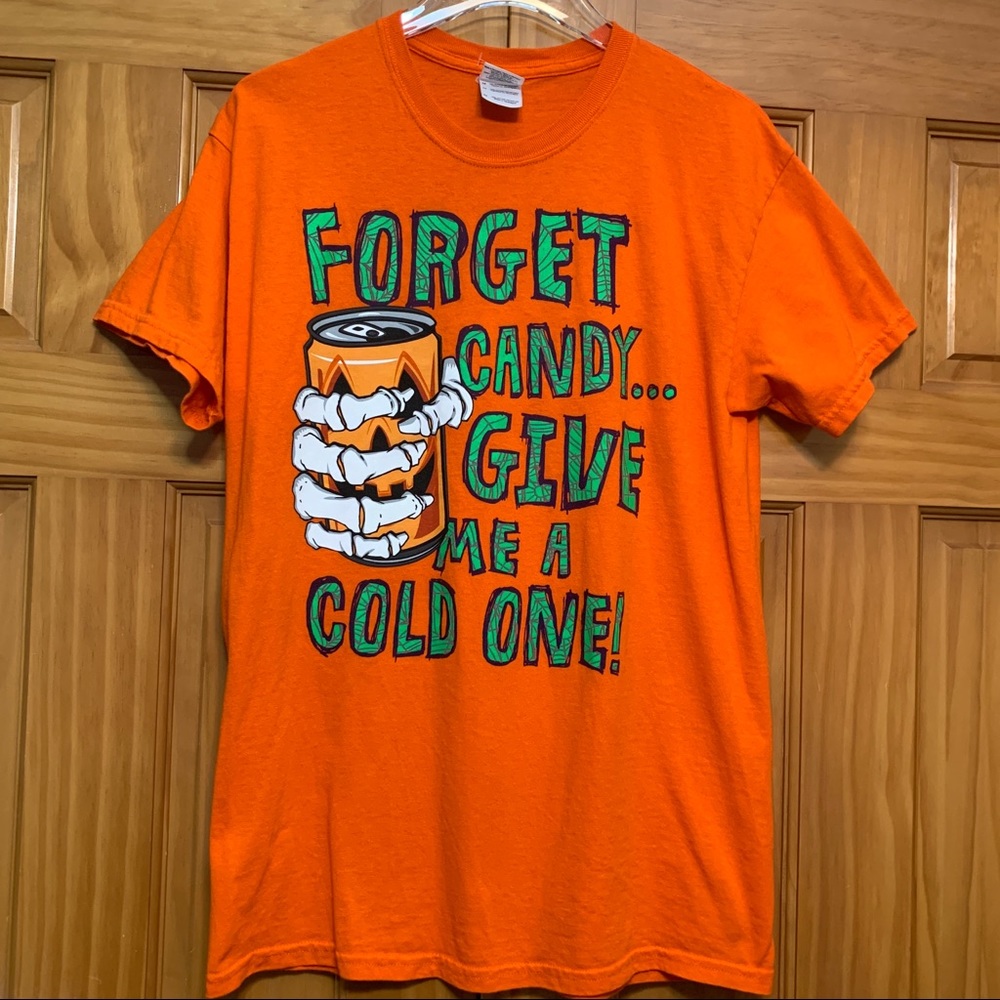 Halloween Beer Drinker Halloween Skeleton Costume Tee Medium